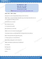 Đề thi học kì 1 Văn 6 Cánh diều - Đề số 8